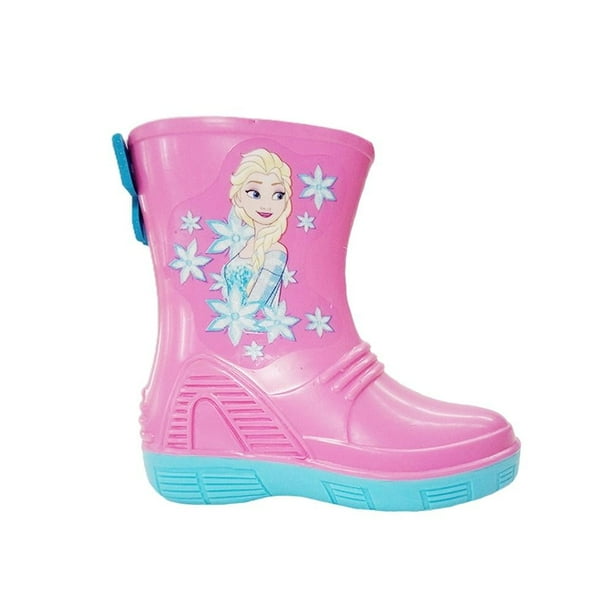 Bota lluvia Disney Frozen Ari Talla 18 Rosa