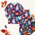 thumbnail image 6 of NIEWTR 2T-8T Toddler 2-Piece Halloween Outfits Set Girl Girl Long Sleeve Top & Elastic Long Pants Set Soft Lightweight Pajamas Loungewear for Daily, 6 of 9
