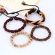 thumbnail image 4 of Pulseras para mujer, regalos para mujer, pulsera vintage de cuero multicapa tejida a mano, joyería, pulsera, joyería, 4 of 5