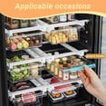 thumbnail image 4 of Extra-Deep Fridge Drawer Organizer, Clear Undershelf Refrigerator Organizers and Storage,  Sturdy Fridge Drawer for Refrigerators Under 0.6", 4 of 6