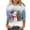 ZA# Multicolor#7, variant on Oksale Womens Plus Size Christmas Tshirts Loose Comfy 3/4 Sleeve Cute Xmas Trees Print Pullovers Casual Crewneck Fall Shirts Fashion Tees Multicolor M