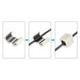 thumbnail image 4 of Uxcell Ferrite Cores Cable Clips 19mm Square Type RFI EMI Noise Filter for Video, 4 of 6
