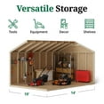 thumbnail image 5 of Little Cottage Co. 10x14 Value Gable Shed with Side Entry and Floor, Outdoor Wood Storage Do-It-Yourself Kit, 5 of 13