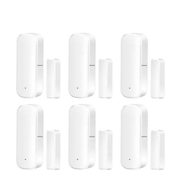 Tuya Capteur de Fenêtre de Porte ZigBee Détecteurs d'Ouverture/fermeture de Porte Protection de Sécurité Télécommande via Alexa