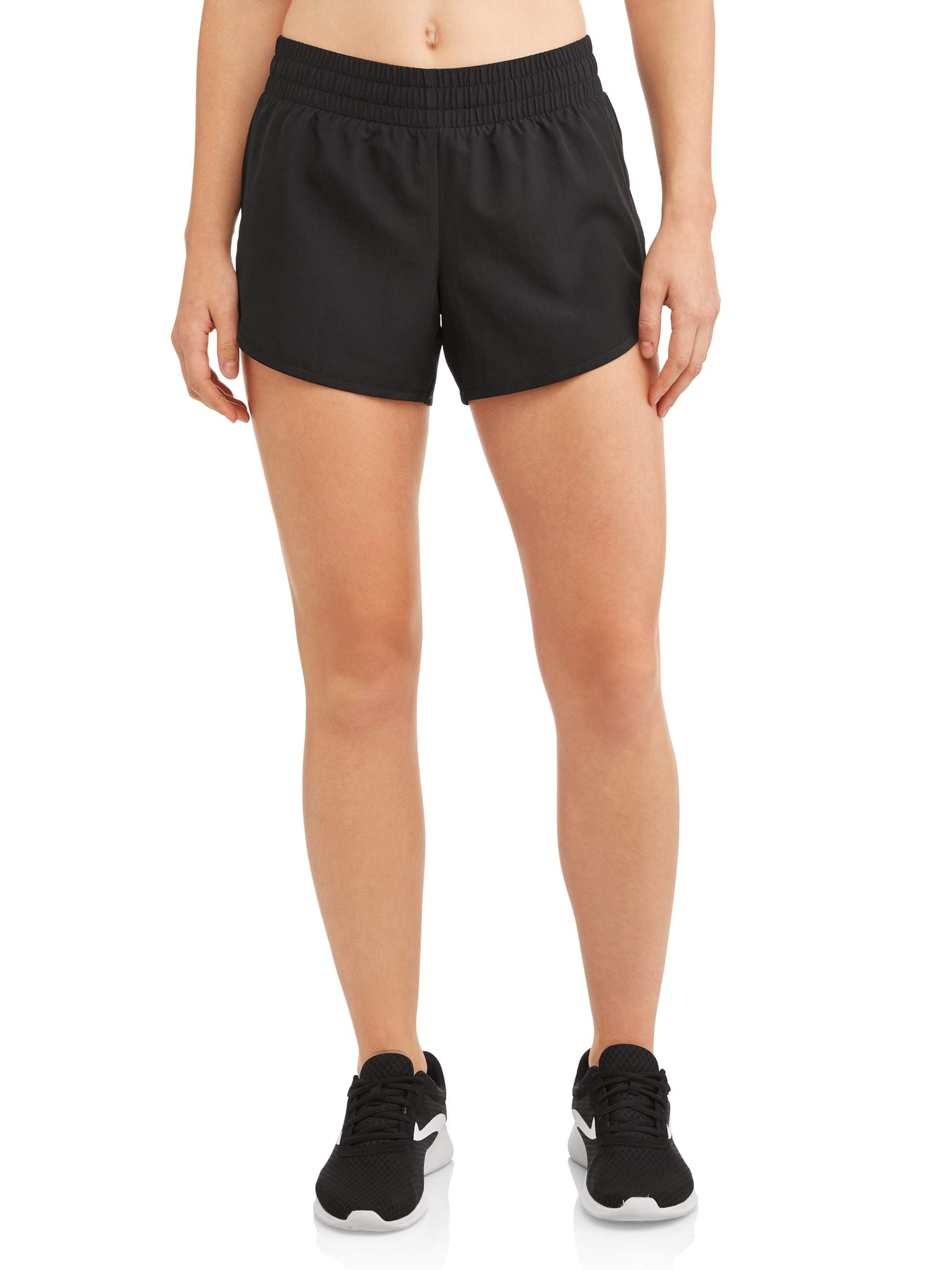 Athletic Works Women's Active Woven Running Shorts With Built-in Liner ...