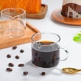 thumbnail image 4 of 2 Pcs Glass Espresso Cups with Dual Spout for Home Use Safe and Durable Small Size, 4 of 9