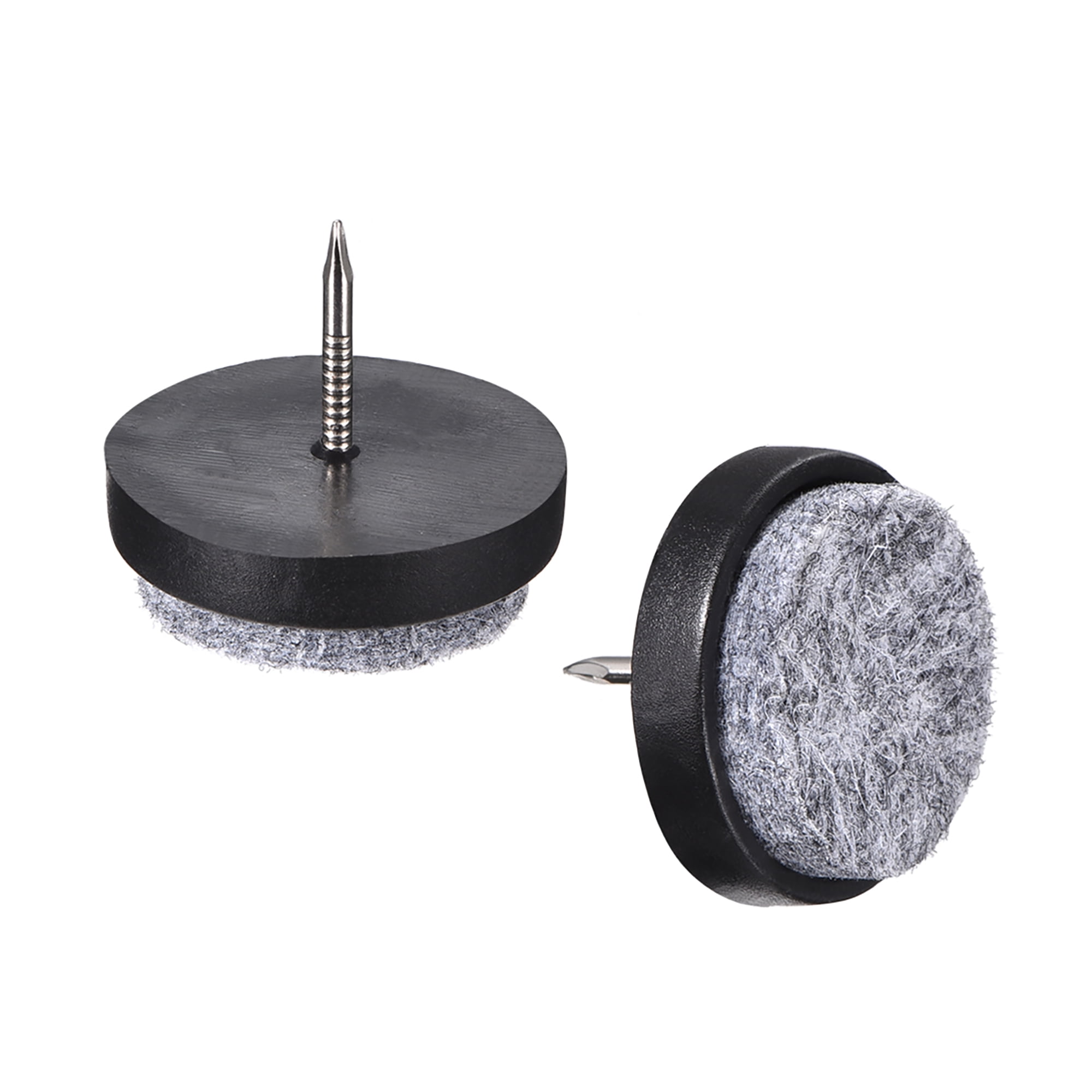Nail On Furniture Felt Pads Chair Table Leg Protector 28mm Dia Black
