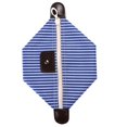 thumbnail image 3 of Bolsas de cosméticos con rayas de nailon, bolsa de maquillaje de viaje con forma de bola de masa hervida (azul) Ygjytge Cuidado Belleza, 3 of 4