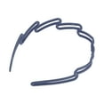 thumbnail image 5 of Unique Bargains 1 Pc Cute Frosted Diagonal Square Headbands for Women Dark Blue, 5 of 6