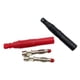 thumbnail image 2 of Riwesomey Latón ABS Banana Plug portátil profesional macho reemplazo 4MM cable Audio equipo altavoz caja de sonido conector Accesorios Artesanía Negro, 2 of 6
