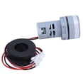 thumbnail image 3 of Digital Current Meter Universal Ammeter Signal Indicator Lamp Light AC 220V AD16‑22DSAWhite, 3 of 8