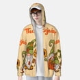 thumbnail image 2 of Daiia Gnomes Happy Thanksgiving UPF 50+ Sun Protection Hoodie Jacket Lightweight Long Sleeve Sun Shirt for Women Men with Pocket Hiking Outdoor-X-Large, 2 of 7