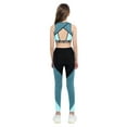 thumbnail image 2 of YEAHDOR Kids Girls Activewear Athletic Crop Top with Leggings Gym Sports Suit Outfit Set, 2 of 7