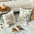 thumbnail image 2 of Sm:)e Blue Pumpkin Autumn Fall Thanksgiving Throw Pillow Covers, 18 x 18 Inch Seasonal Cushion Case for Sofa Couch Set of 4, 2 of 6