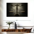 thumbnail image 3 of Elephant Stock Gold Scales Of Justice Wall Art - Horizontal Canvas Wall Art - Living Room Wall Decor - Profession Canvas - Black And Gray Decor - 39" x 26", 3 of 8