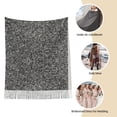 thumbnail image 6 of Pashmina Scarf Silver Flake Glitter Soft Lightweight Wrap & Shawl for Dresses, Weddings, Travel, All Seasons, 6 of 7