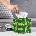 thumbnail image 6 of Kdxio Tennis Balls Print Tissue Box Cover,Square Decorative PU Leather Facial Paper Case Organizer Holder Dispenser for Bathroom,Night Stands,Desk,Car 5.2''X5.2''X5.2'', 6 of 8