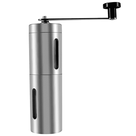

Manual Coffee Grinder with Adjustable Setting - Conical Burr Mill & Brushed Stainless Steel - Burr Coffee Grinder for Drip Coffee Espresso French Press Turkish Brew