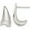 Silver, variant on Sterling Silver Gold-Tone Polished Fancy J Hoop Earrings (Width 10.5) (Length 15) - Jbsp