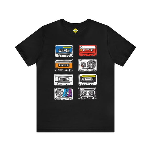 Retro Cassette Tapes T-Shirt - Vintage Music Lover, 80s Nostalgia