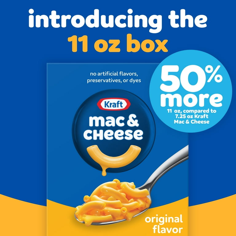 Kraft Original Mac & Cheese Macaroni and Cheese Dinner, 11