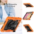 thumbnail image 4 of Case for iPad Mini 7 A17 Pro 2024/Mini 6 2021 8.3 Inch 7th/6th Gen with Screen Protector, 360 Degree Rotating Kickstand Hand Strap Shockproof Cover with Shoulder Strap, Orange, 4 of 7