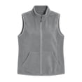 thumbnail image 5 of Enjoytime Fleece Vest for Women Stand Collar Sleeveless Zip Up Gilet Plus Size Lightweight Casual Warm Jacket with Pockets, 5 of 7