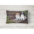 thumbnail image 2 of Carolines Treasures MH1047PW1216 Japanese Chin Daddys Girls Canvas Fabric Decorative Pillow, 12H x16W, multicolor, 2 of 3