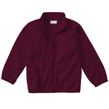 Classroom School Uniforms Toddler Zip Front Jacket 59200R, 3T, Burgundy
