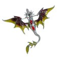 thumbnail image 1 of Brooch Pin Western Dragon Design Zinc Alloy Pin with Rhinestone Inlay Hand-Painted Enamel Glaze Suits Coats Sweaters Badge, 1 of 8