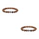 thumbnail image 2 of Qarigey de obsidiana con cuentas de piedra Natural, joyería para mujer, cuerda elástica, de tigre a la moda, regalo para Tipo 8 2piezas, 2 of 6