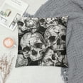 thumbnail image 2 of FUMJ Throw Pillow Covers Skull Halloween , Soft Square Home Decorative Couch Pillow Covers，Pillow Case for Sofa Bedroom Car Couch, 2 of 5