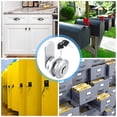 thumbnail image 4 of TFixol 12 Pieces Cabinet Cam Lock Keyed Alike Cylinder Cam Lock 5/8 Inch Zinc Alloy Drawer Lock Secure File Cylinder Lock Keyed Cam Locks with 24 Keys for Secure File Drawer Dresser RV, 4 of 6