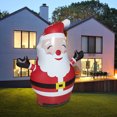 thumbnail image 3 of Christmas Inflatable Outdoor Smiley Santa Claus, Yard Decoration Built-in LED Lights, PVC Christmas Decoration for, 3 of 8