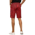 thumbnail image 3 of NOMADIC NOOK Stripes Shorts for Men's Regular Fit Summer Chino Shorts 2 Pack, 3 of 5