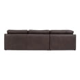 thumbnail image 4 of Moe's Home Collection Thurlow Modular Sectional Leather Brown, 4 of 6
