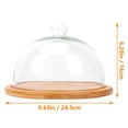 thumbnail image 2 of PTOOTP 1 Set 10 Inch Round Cake Glass Holder for Elegant Display, Perfect for Home, Parties, and Special Occasions, 2 of 8