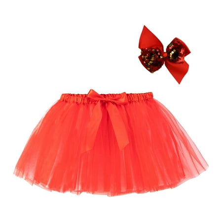 

Zlekejiko Kids Girls Ballet Skirts Party Patchwork Colour Tulle Dance Skirt Hairpin Set Star of The Show Skirt for Girls Gymnastics Leotards with Skirt for Girls