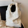 thumbnail image 1 of Bolso De Hombro Bolso De Viaje Para Mujer, Bolso De Mano De Lona Con Margaritas Bonitas Para Niñas, Bolso De Compras Portátil, 1 of 6