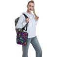 thumbnail image 6 of Psychedelic Magic Mushrooms Colorful Hippie Boho Insulated Lunch Bag Portable Lunch Box Reusable Totes For Women Men, 6 of 6