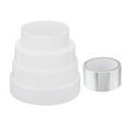 thumbnail image 1 of Uxcell 3" to 5" Duct Reducer Increaser Adapter, Plastic Ducting Connector White, 1 of 6