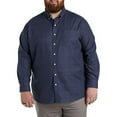thumbnail image 2 of Heathered Plaid Sport Shirt Navy 3XL, 2 of 6