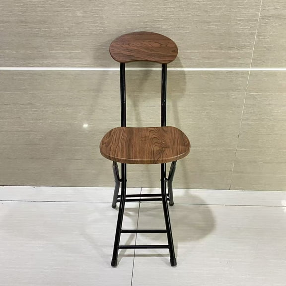 Feetice chairs,Folding Bamboo Bar Stools, 24-inch Kitchen Counter Height Stools with Backrest, Portable Bar Chairs for Home Kitchen Island Breakfast, No Assembly, Natural