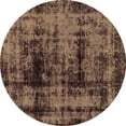 thumbnail image 1 of Ahgly Company Indoor Round Persian Brown Bohemian Area Rugs, 4' Round, 1 of 4