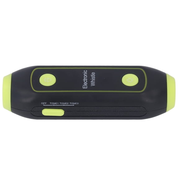 YUMILI Sifflet électronique, 3 tonalités 3 Niveaux de Volume Sifflet sans soufflage avec lumière LED pour l'entraînement de Professeur de Sport Arbitre(Vert)