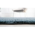 thumbnail image 5 of Rugs.com Botanical Shag Collection Rug – 5' x 8' Blue Shag Rug Perfect For Living Rooms, Large Dining Rooms, Open Floorplans, 5 of 9