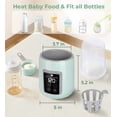 thumbnail image 2 of RUPOUN Bottle Warmer, 4 in 1 Fast Baby Milk Portable Warmer with Timer and Temperature Control for Breastmilk or Formula, with Defrost, Sterilizer, Keep, Heat Food, Green, 2 of 9