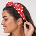 thumbnail image 2 of American Flag Bow Headband, USA Star Stripes Knotted Hair Band for 4th of July Independence Day Patriotic Party Women Accessories, 2 of 6