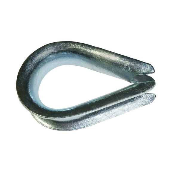 Baron Electrogalvanized Steel Wire Rope Thimble 2-3/4 in. L