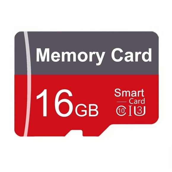 Tarjeta TF de 16GB con Adaptador, Tarjeta de Memoria de Alta Velocidad, Tarjeta TF de Memoria UHS-I C10 A1 para Tablet/teléfono Móvil/cámara/audio para Auto/consola de Juegos